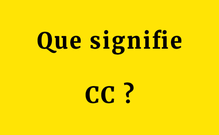 qui signifie cc dans un mail